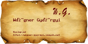 Wágner Györgyi névjegykártya
